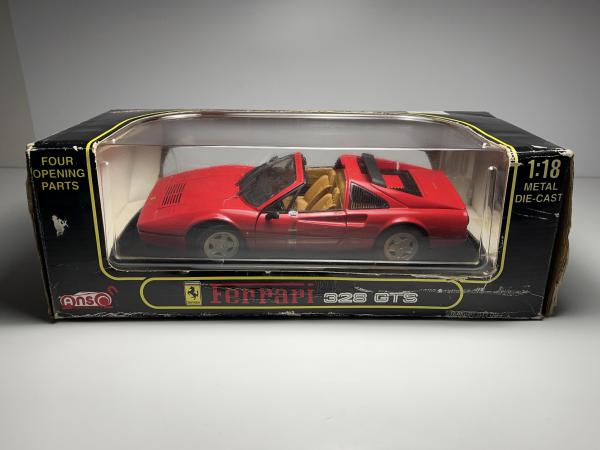 Ferrari 328 GTS Vermelho - Anson Escala 1/18 miniatura