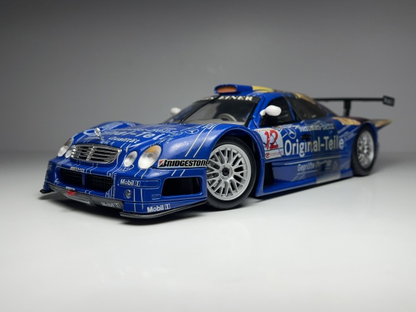 Mercedes Benz CLK-GTR Azul e Amarelo #12 Original-Teile