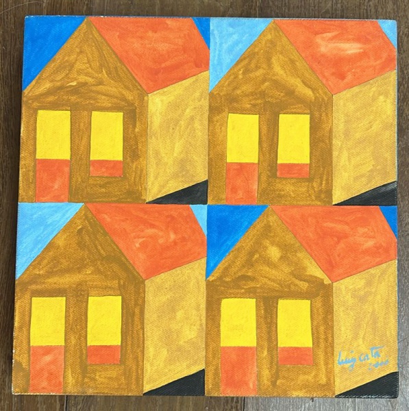 Arte . ZHANG LI - óleo osbre tela 60x50 cm, adquirido em ateli foto 8