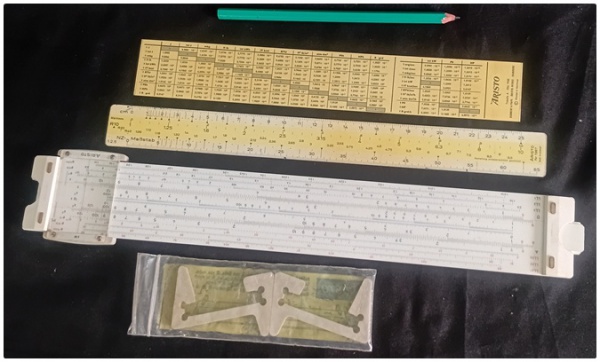 Joias . ANTIGO KIT - RÉGUAS DE CALCULO ARISTO-STUDIO - INSTRUMENTO DE CALCULO ANALÓGICO ...