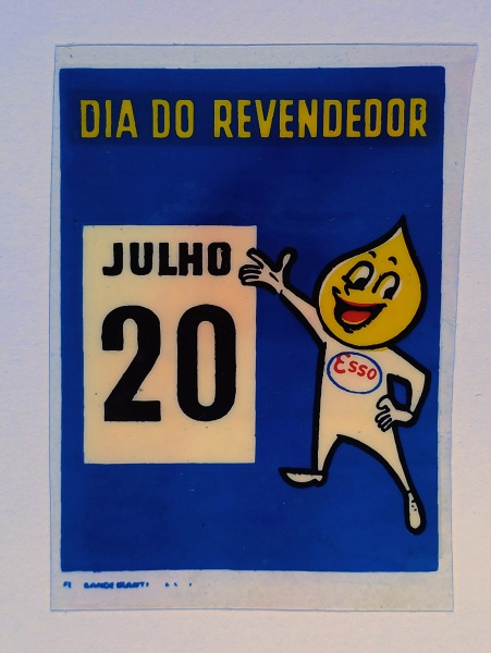 Joias . COLECIONISMO ( BRASIL ) RARO DECALQUE PLÁSTICO ALUSIVO foto 2