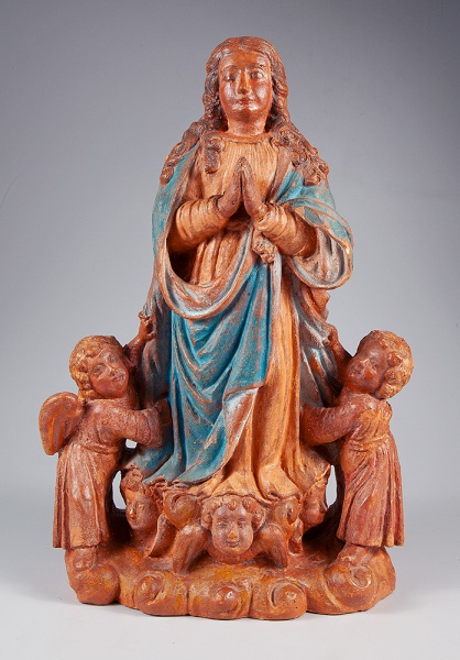 Joias . Calvário. Importante e raro grupo escultórico sacro com foto 7