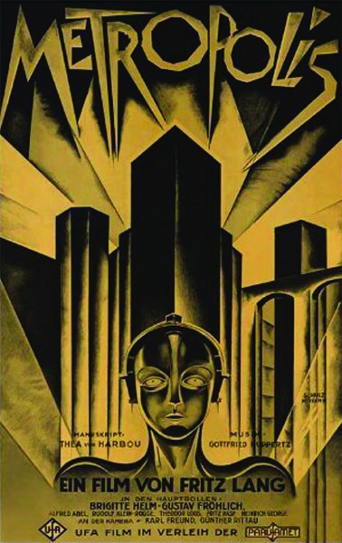 Pôster - Reprodução do cartaz original do filme Metrópolis, de