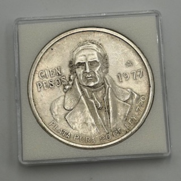 Joias . Moeda Chile, 1 peso , 1853. Prata 900, 25g. Excepcional foto 4