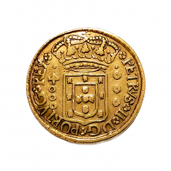 Joias . Moeda do Brasil - 4000 Réis - Ouro - 1700 - Colônia - Catálogo O032c - ...
