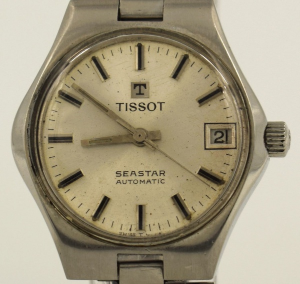 Relogios . TISSOT Vintage SEASTAR Com Válvula de Escape - Antigo Relógio Com Caixa em Aço ...