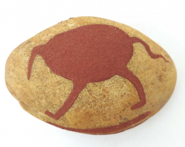 Joias . Maria Lira | Animal | Pigmento sobre pedra | 10x15cm | Assinada