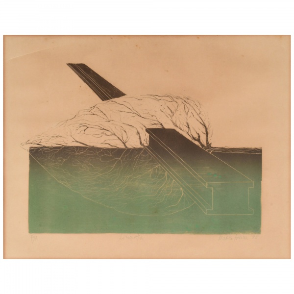 Antiguidades . MARIA HELENA VIEIRA DA SILVA (Lisboa, Portugal 1908 - Paris, França 1992) - ...