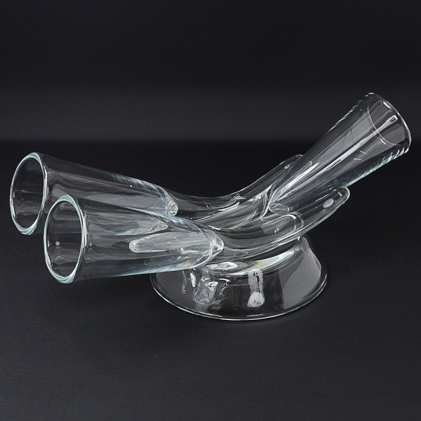 Antiguidades . GOMMAIRE CLEYBERGH - BÉLGICA - Raríssima floreira belga ART DECÔ  em cristal, ...