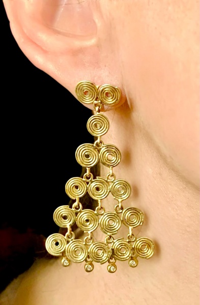 Arte . IMPORTANTE PULSEIRA ITALIANA EM OURO 18K em ouro 18k (7 foto 7