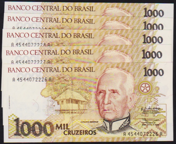 Joias . Brasil -Seleção de 2 cédulas nos valores de 100 e 200 c foto 8