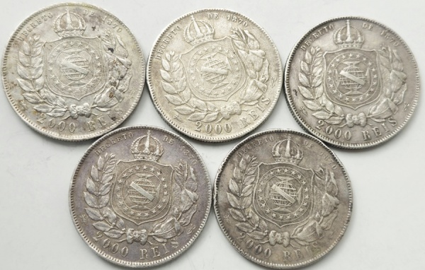 Joias . Brasil - Saco Lacrado com 1000 moedas de 1 centavo ano foto 2