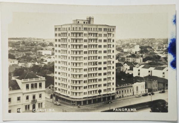 Curitiba/"Edifício Marumby na Praça Santos Andrade" - Postal antigo sem ...