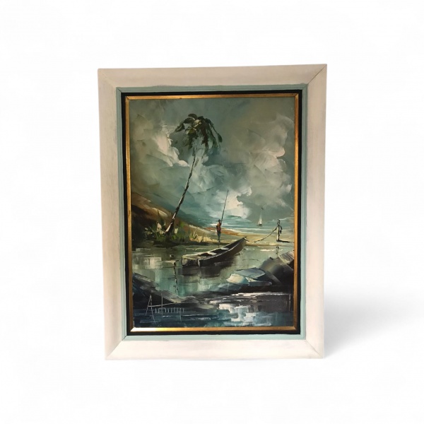 Arte . VICENTE DO REGO MONTEIRO (1899 -1970) Óleo sobre tela ( foto 2