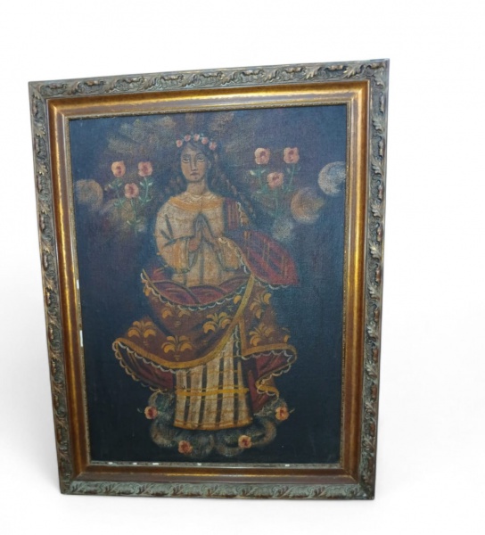 Arte . VICENTE DO REGO MONTEIRO (1899 -1970) Óleo sobre tela ( foto 4