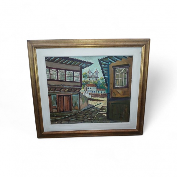 Arte . VICENTE DO REGO MONTEIRO (1899 -1970) Óleo sobre tela ( foto 6
