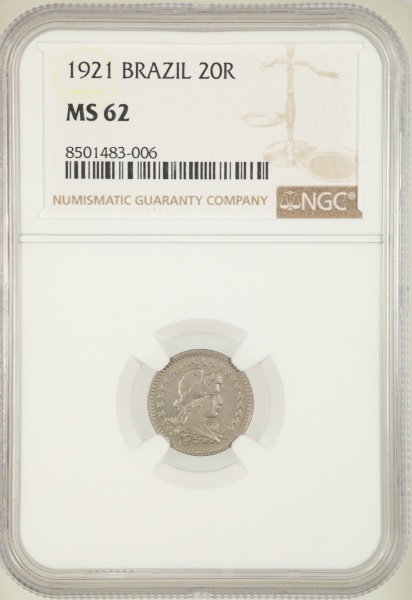 Joias . Moeda do Brasil: 200 Réis 1894 - Graduado pela NGC MS 6 foto 5
