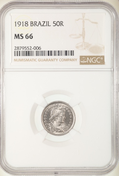Joias . Moeda do Brasil: 200 Réis 1894 - Graduado pela NGC MS 6 foto 6