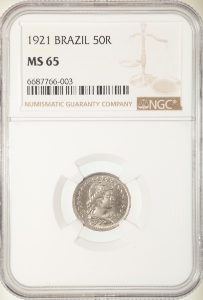 Joias . Moeda do Brasil: 200 Réis 1894 - Graduado pela NGC MS 6 foto 8