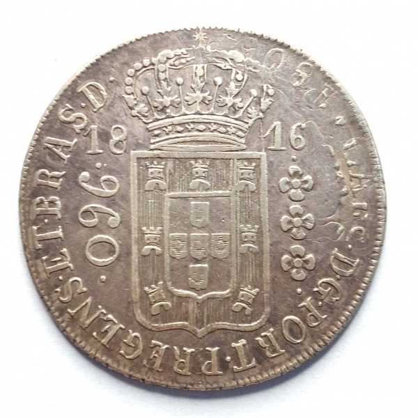Joias . NN069 - Moeda Brasil - 600 REIS - 1758B - Variante 3A - foto 8