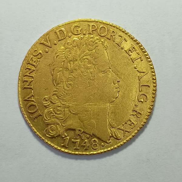 Joias . NN093 - Moeda Brasil - OURO - 20000 REIS 1850 foto 1