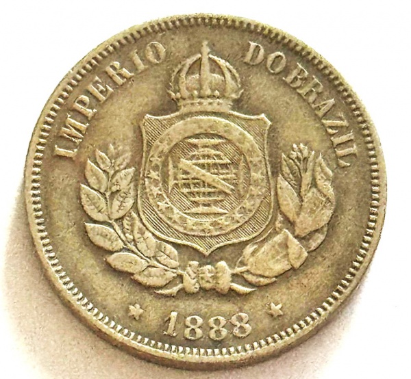 Joias . NN093 - Moeda Brasil - OURO - 20000 REIS 1850 foto 5