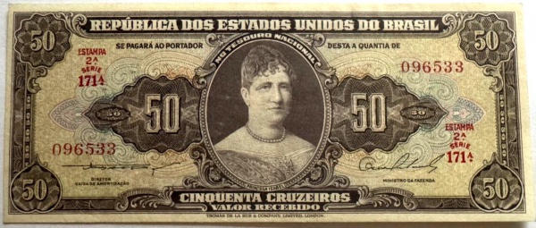 Joias . CR141aSFL2 - Cédula Brasil - 100 Mil Reis - 1924 - RARA foto 8