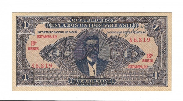 Joias . RR542 - Cédula Brasil - 500 Cruzeiros - RARA - 1958 - C foto 6