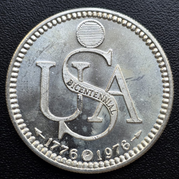 Joias . Medalha dos Estados Unidos - 1976 - Prata (.999) - 31.3 g - 39 mm - Onça de ...