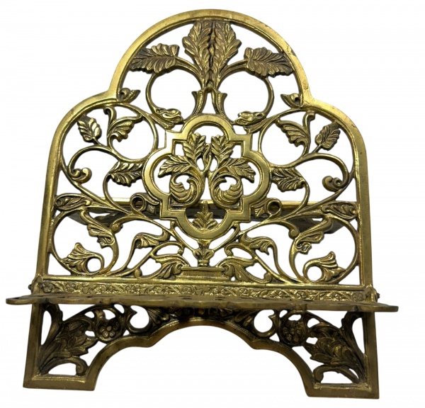 Joias . Suntuoso porta Bíblia feito em bronze com detalhes cinzelados e rica ...