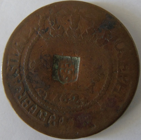 Joias . Moeda de Prata , Brasil 960  Reis 1816 - B - re/8 Reale foto 1