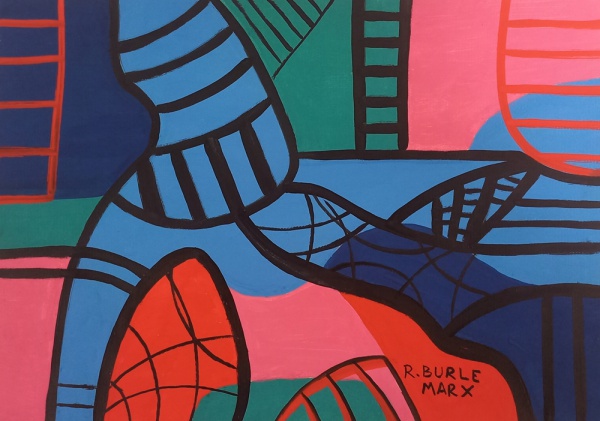 Arte . GM007, J. GUINLE, ÓLEO SOBRE TELA, ABSTRATO, MEDINDO 70 foto 6