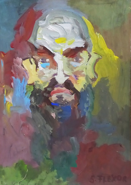 Arte . GM007, J. GUINLE, ÓLEO SOBRE TELA, ABSTRATO, MEDINDO 70 foto 7
