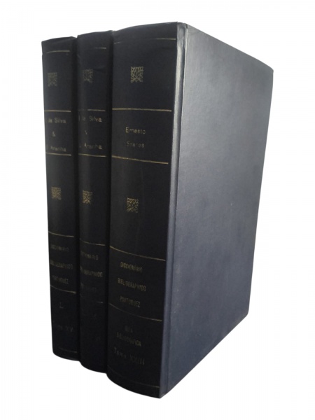 COLEÇÃO COM 3 VOLUMES - Diccionário Bibliographico Portuguez tomo  XV, XVI e XXIII (1972); de Innocencio Francisco da Silva e Brito Aranha; editora Lisboas; livros capa dura; 16x23cm; em bom estado de conservação.