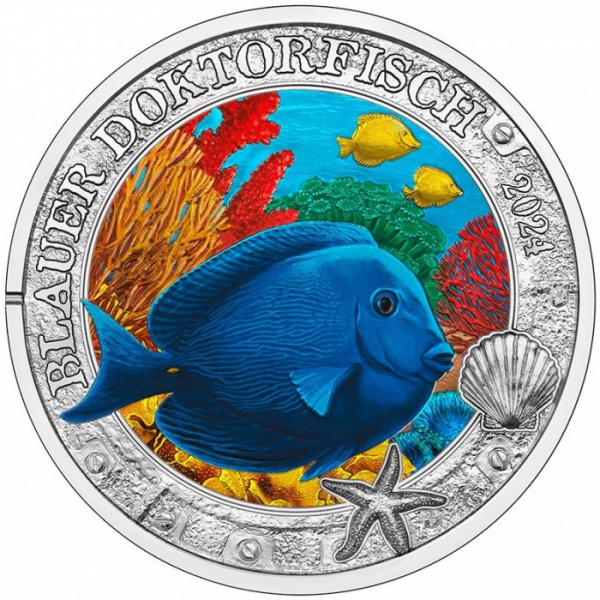 Joias . AUSTRIA.  3 EUROS.  2023.  TUBARÃO DORMINHOCO..  UNC. foto 3