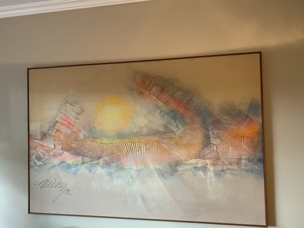 Arte . Fernando Nunez Paredes (Chile) - O.S.T. (óleo sobre tela) emoldurado, ...