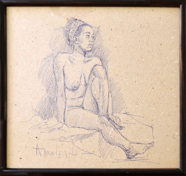 Arte . Milton Dacosta, Figura e Pássaro - óleo sobre tela - me foto 4