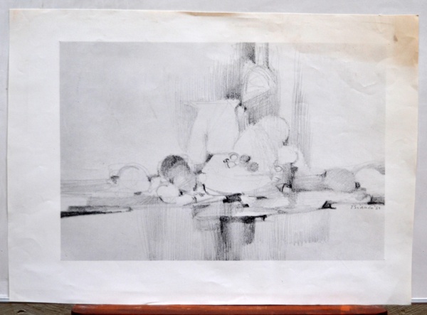 Arte . Héctor Carybé, Pescadores - óleo sobre tela - datado 19 foto 1
