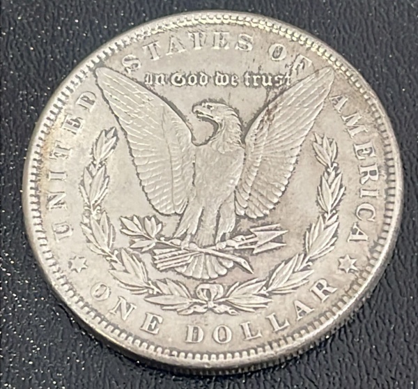 Joias . MOEDA DOS EUA - 1 DOLLAR 1887 (MORGAN - S/Marca de Cunhagem) - PRATA .900% - ...