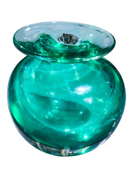 Joias . MURANO, um (1) vaso confeccionado em vidro de Murano tr foto 6