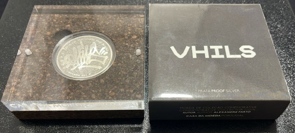 Joias . MOEDA DE PORTUGAL  - 10 EUROS 2021 (DEDICADA AO ARTISTA VHILS - INTEGRADA NA ...