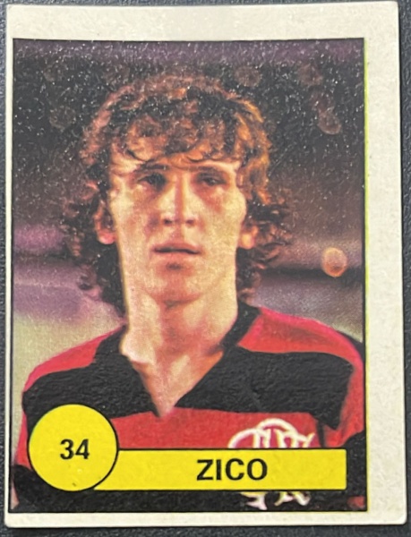 Joias . # FIGURINHA - ZICO - 1977 - SUPER CAMPEONATO NACIONAL - COPA BRASIL - NUNCA ...