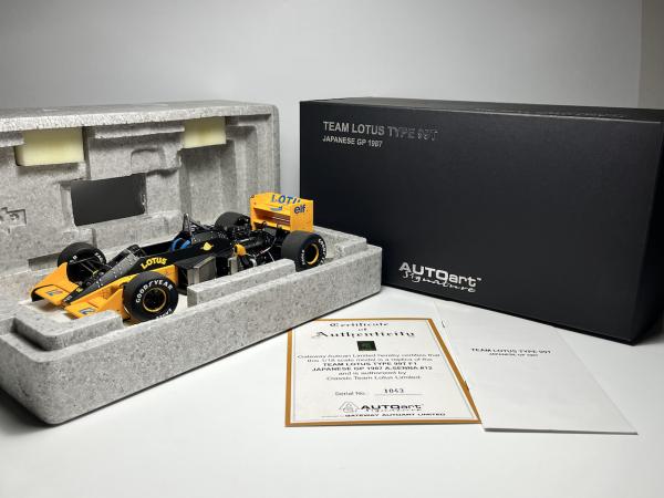 ミニカー Team Lotus Type 99T Japanese GP Senna 1987 Team Lotus Type 99T Japanese GP Ayrton Senna #12 A