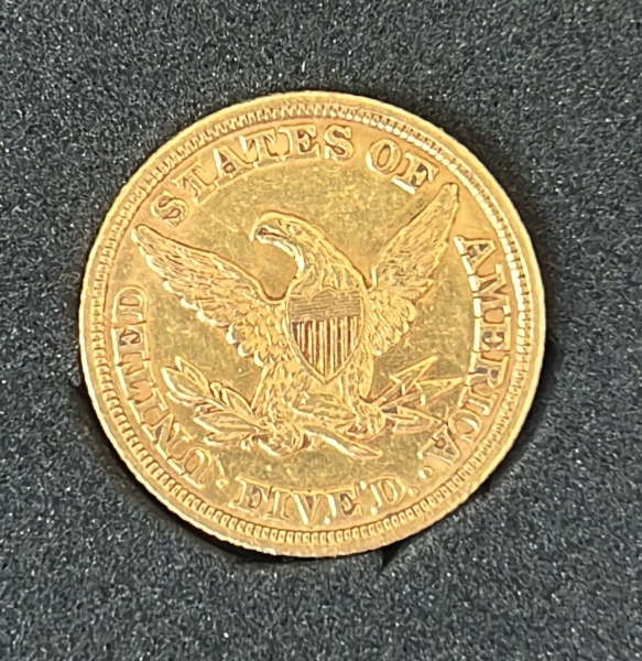 Joias . Estados Unidos Five Dollar 1847 Ouro 8,3 g
