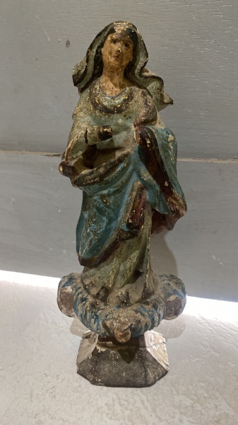 Joias . Imagem sacra em madeira  , Nossa  senhora da conceição 28cm