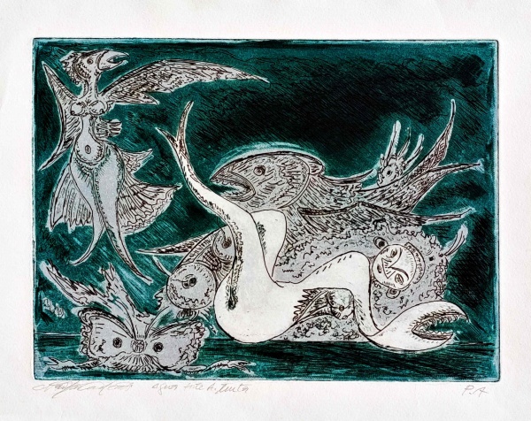 Arte . FLORIANO TEIXEIRA - Gravura: A Leitora; Medidas: 43x40 foto 3