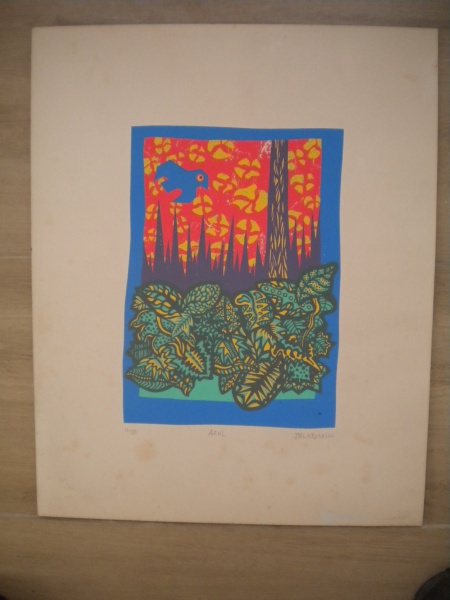 Joias . INIMA DE PAULA - P.A -Serigrafia cinco cores sobre pape foto 5