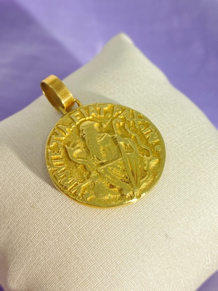 Joias . PINGENTE, EM OURO AMARELO, 18K, SÃO BENTO, TAMANHO: 3,5CM, PESO: 8.4 gr| REF: ...