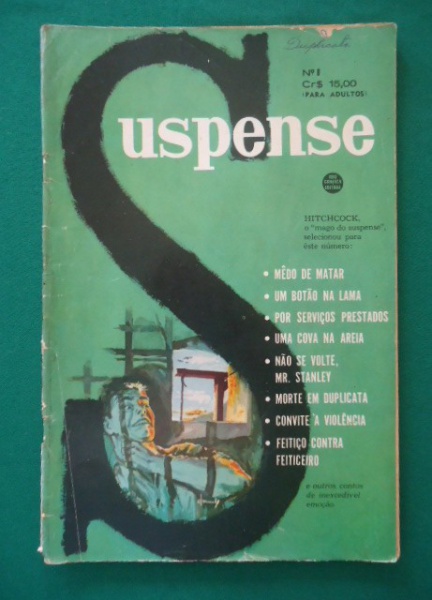Joias . Revista SUSPENSE Nº 6 - julho de 1960 - 18x26 - 66 págs foto 1