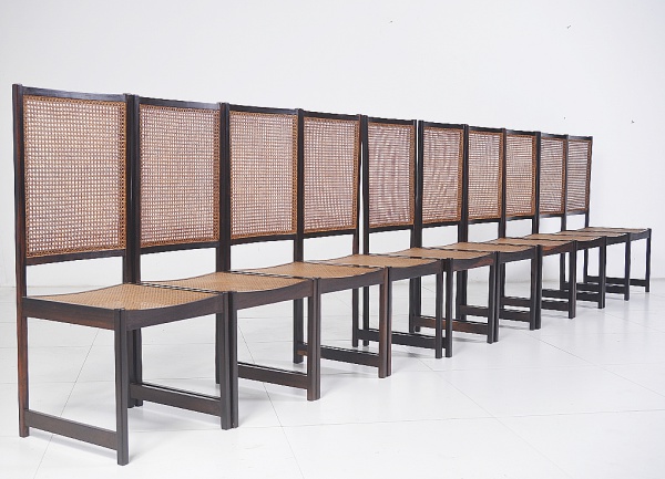 Joias . Autor desconhecido - Brasil, C. 1960 | Belíssimo conjunto com 10 cadeiras  com ...